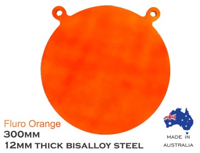 Fluro Orange 300mm Gong Website